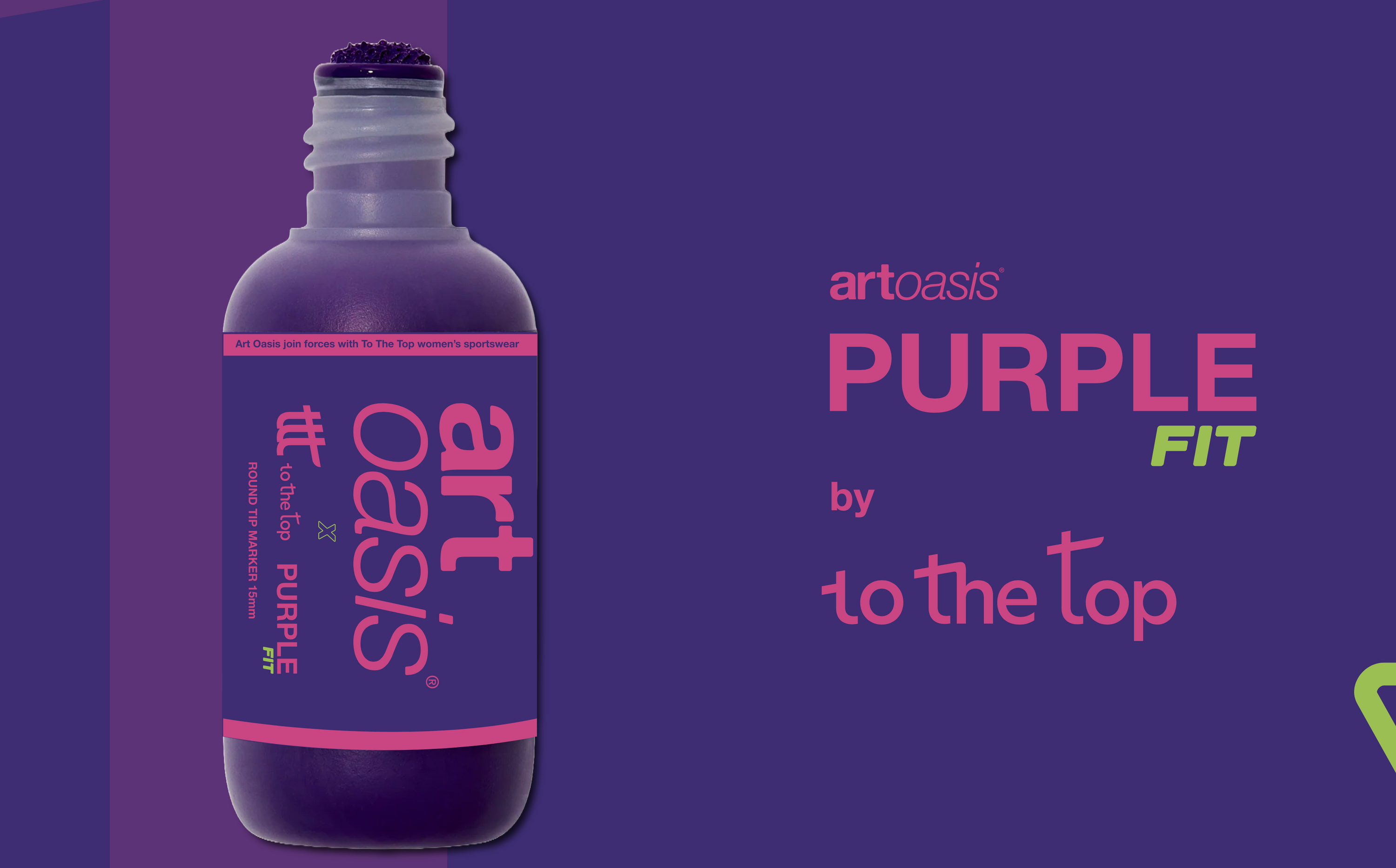 TO THE TOP Sportswear x Art Oasis with the Launch of PURPLE FIT!
